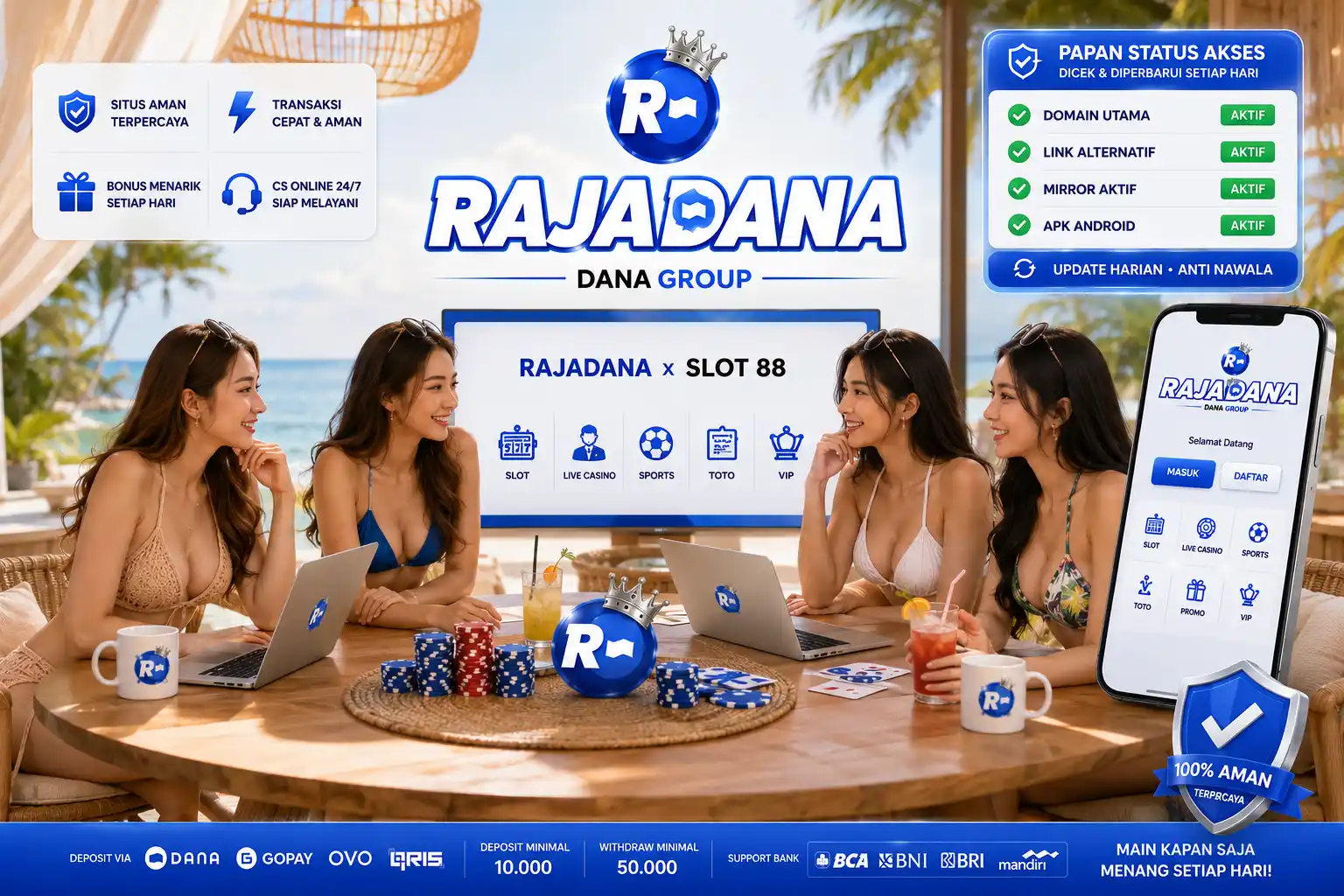 Konsol ParaMind AI Platform Suite yang dipakai RAJADANA